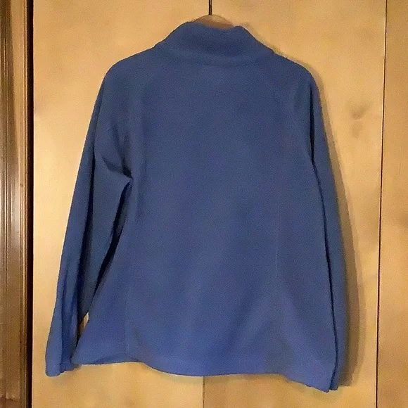 Columbia dusty blue fleece full zip jacket, size 2X - Picture 5 of 5